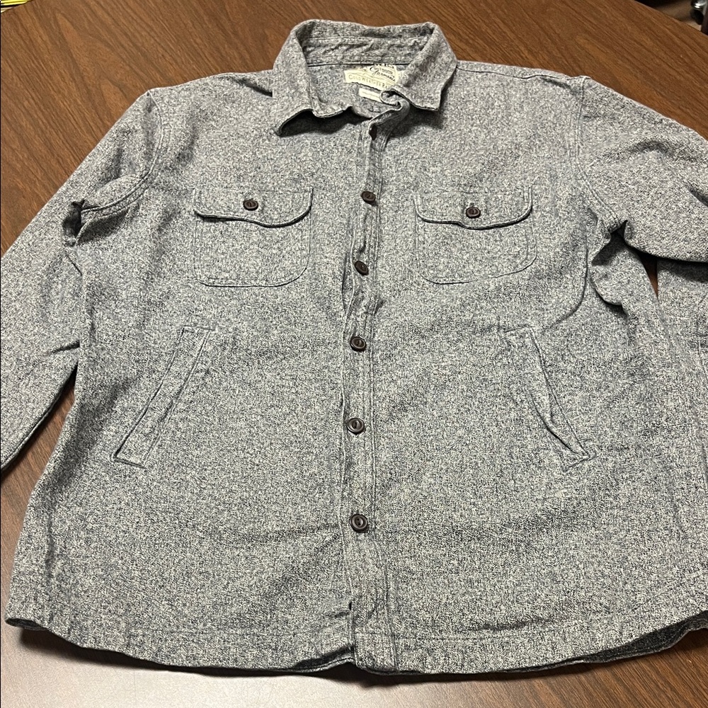 Grayers Heavyweight Cotton Twill Shirt Jacket, size extra large